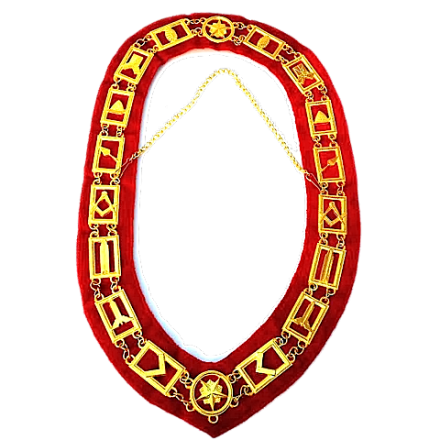 red-chenille-master-mason-collar-golden-finish